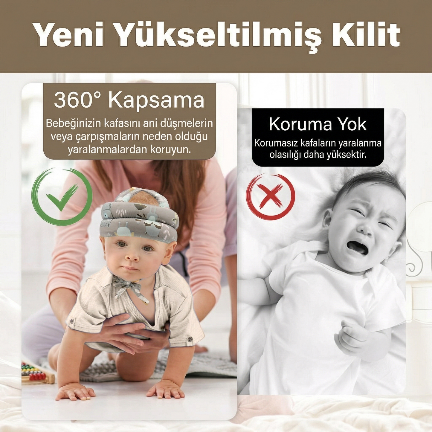 Bebek Kafa Koruyucu Mini Kask™